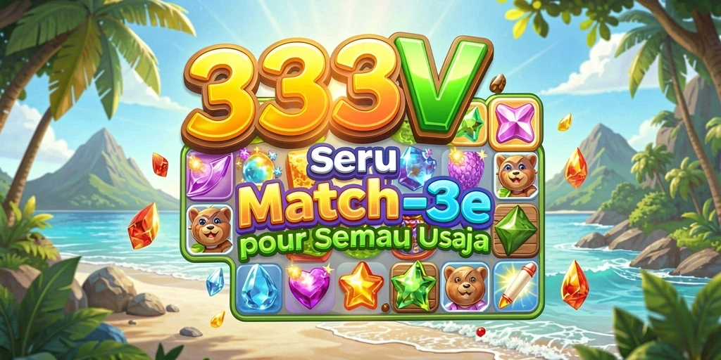 Gameplay seru di 333V dengan berbagai tantangan Match-3.