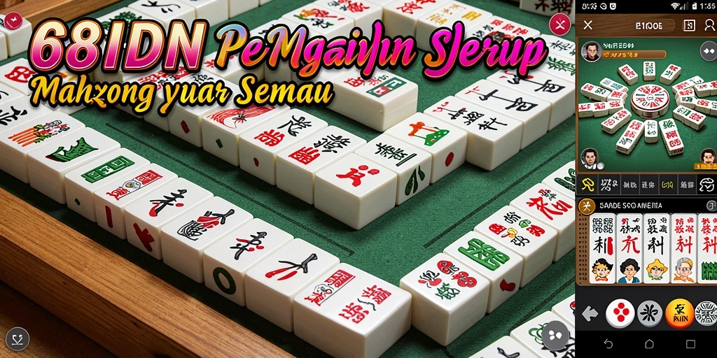 Tampilan gameplay Mahjong yang menarik di 68IDN.