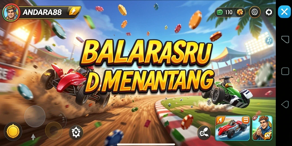 Gameplay Racing yang mendebarkan dan menantang di ANDARA88.