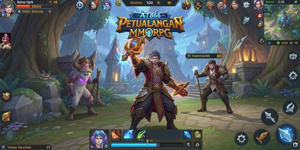 Gameplay MMORPG yang mendalam dan penuh petualangan di AT866.