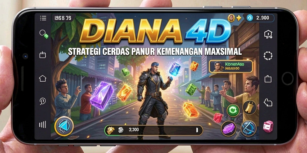 Screenshot utama DIANA4D menampilkan gameplay strategi yang mendalam.