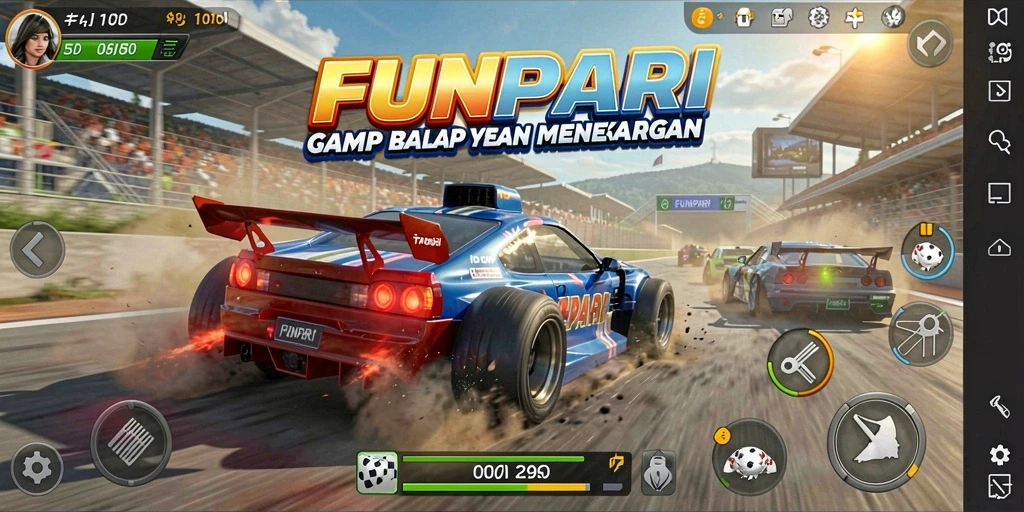 Tampilan aksi balap mendebarkan di FUNPARI.
