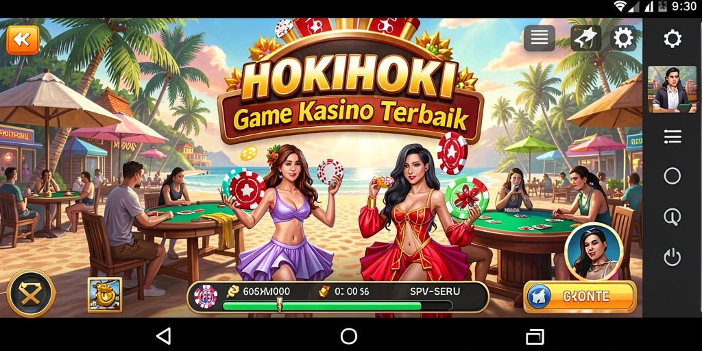Tangkapan layar HOKIHOKI menampilkan gameplay menarik dan grafis kasino yang memukau.