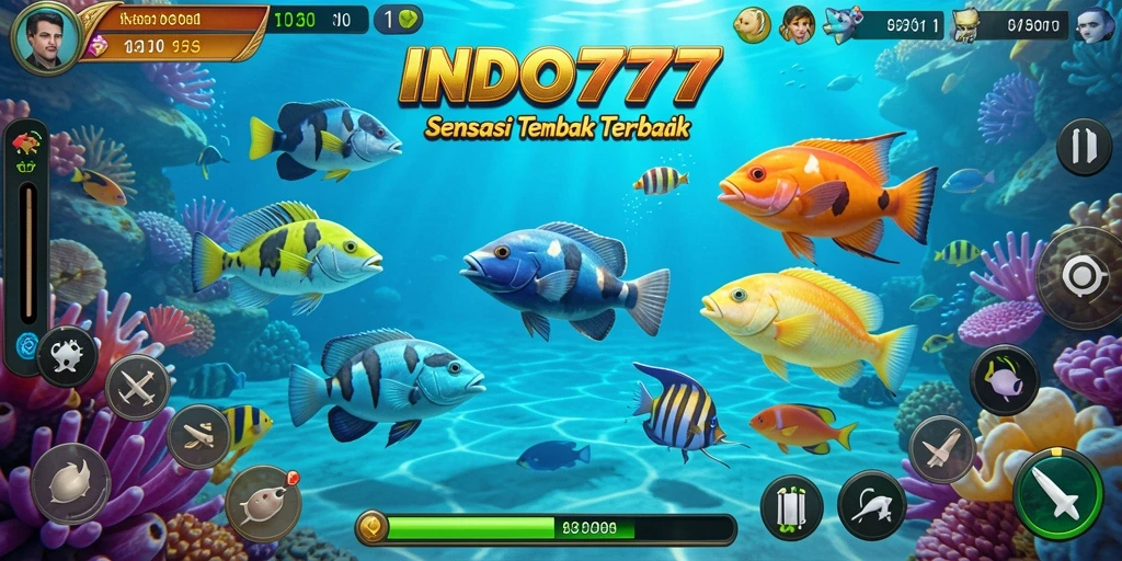 Tampilan gameplay seru memancing ikan di INDO777.