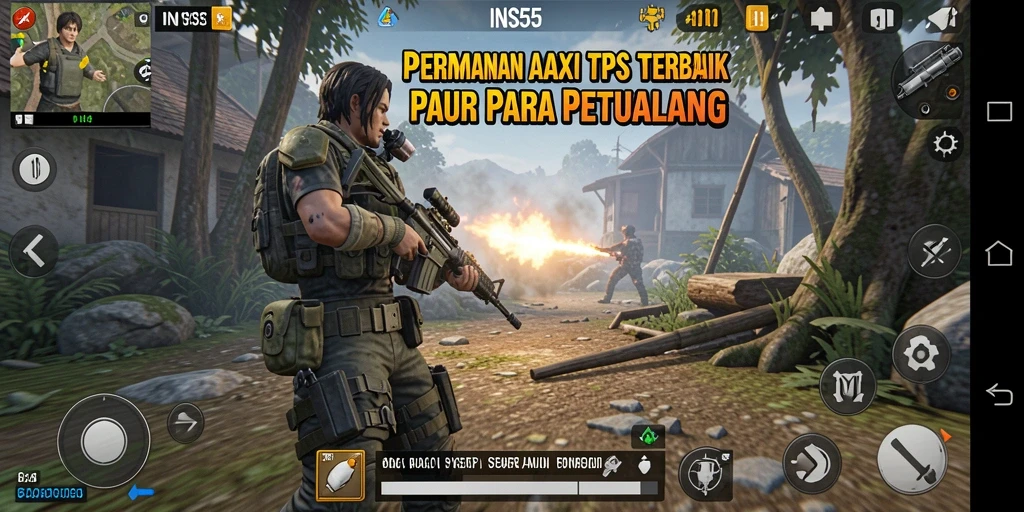 Tangkapan layar gameplay INS55 yang menarik dan penuh aksi.
