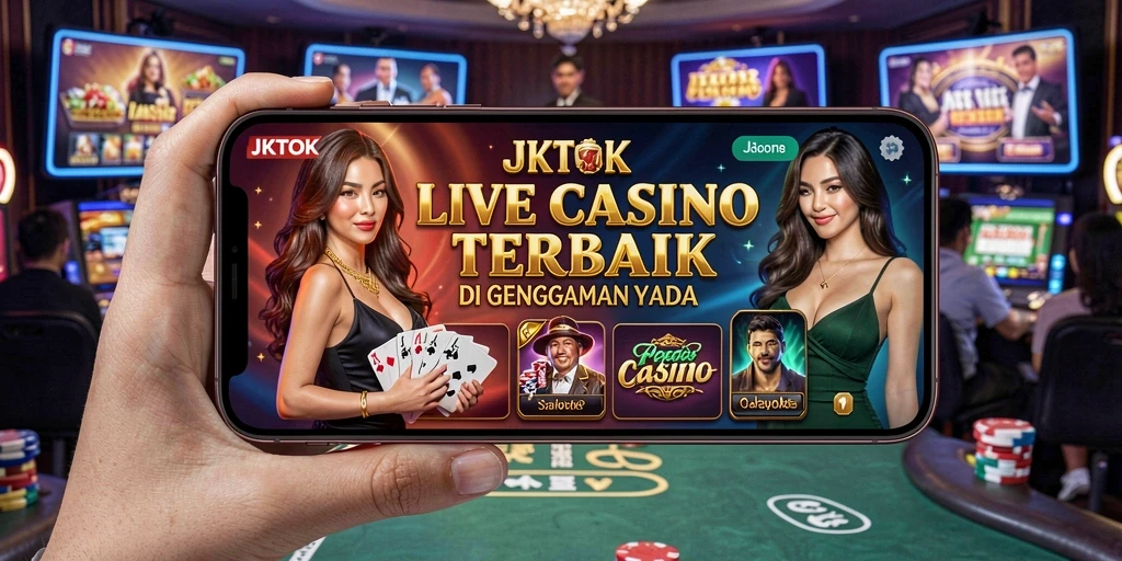 Tampilan gameplay Live Casino JKTOK yang mendebarkan dan interaktif.