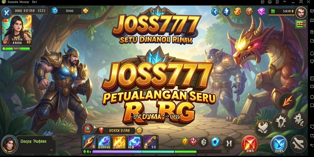 Tangkapan layar permainan JOSS777 menampilkan aksi RPG yang seru.