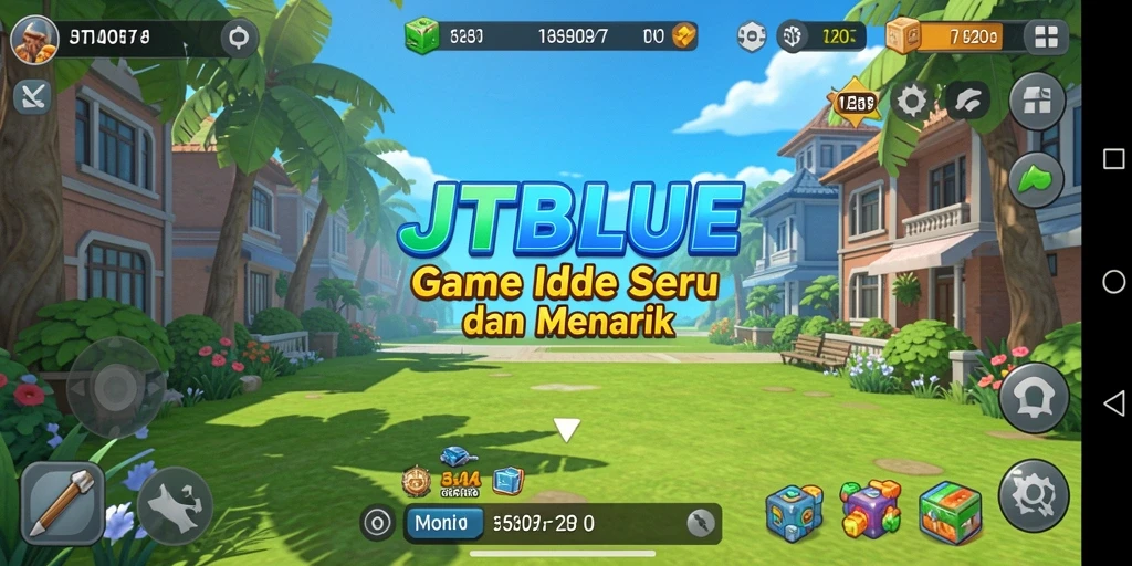 Screenshot JTBLUE menampilkan gameplay Idle yang menarik dan mudah dipahami.