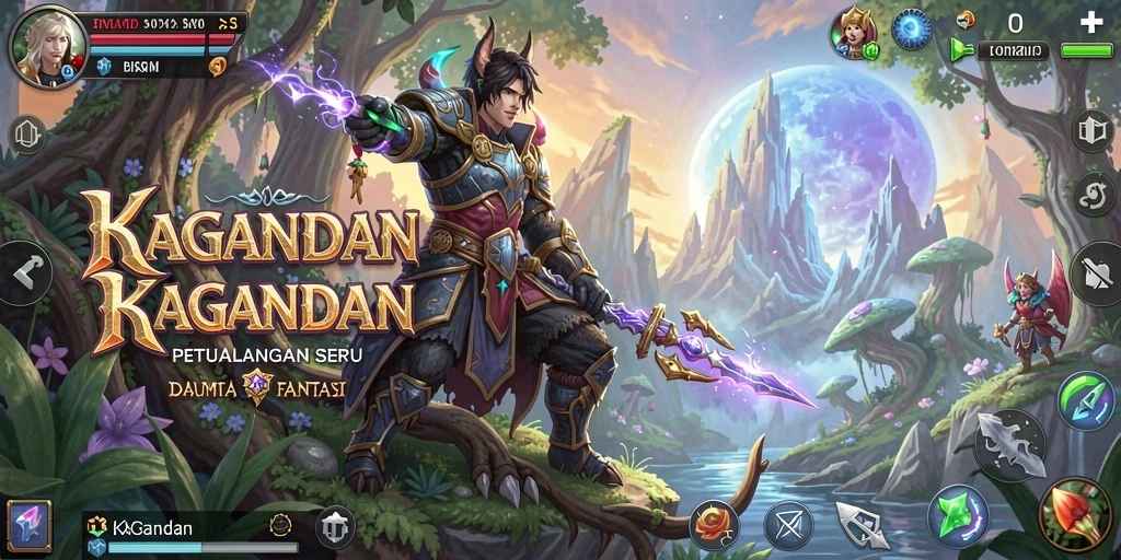 Screenshot permainan KAGANDAN menunjukkan aksi mendebarkan di dunia petualangan.