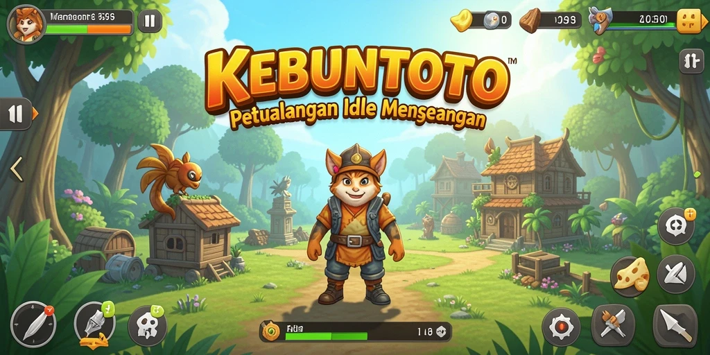 Tampilan gameplay KEBUNTOTO yang menarik dan menenangkan.