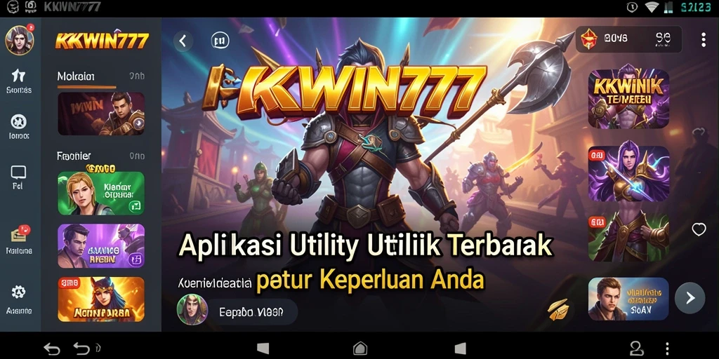 Tampilan antarmuka KKWIN777 yang sederhana dan fungsional.