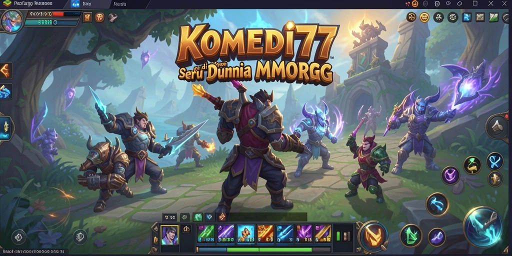 Tampilan visual kekonyolan dalam permainan MMORPG yang menarik.
