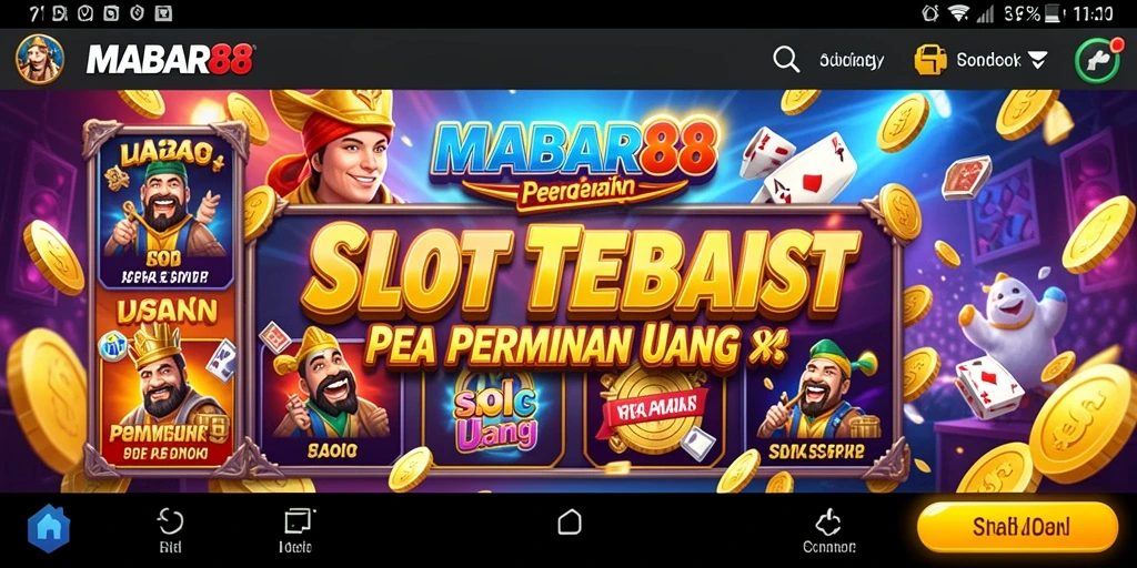 Tampilan menarik dari gameplay MABAR88 yang penuh warna.