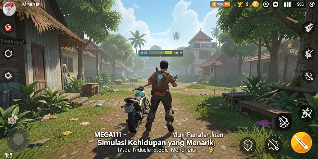 Tampilan gameplay MEGA111 yang menawan dan realistis.