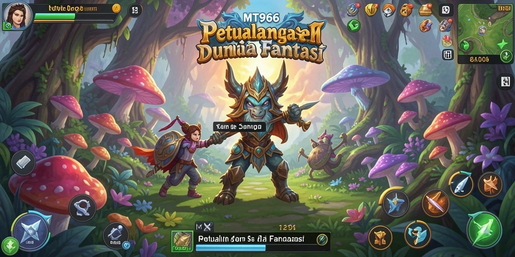 Tampilan gameplay seru di dunia fantasi MT966.