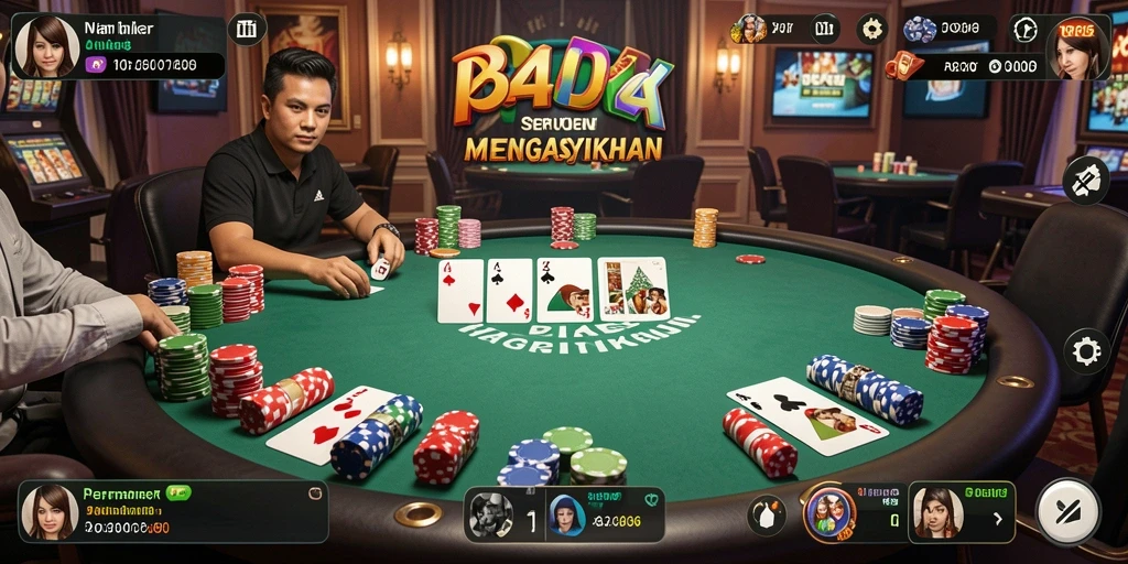 Tampilan gameplay N06 yang menarik dalam aksi Poker.