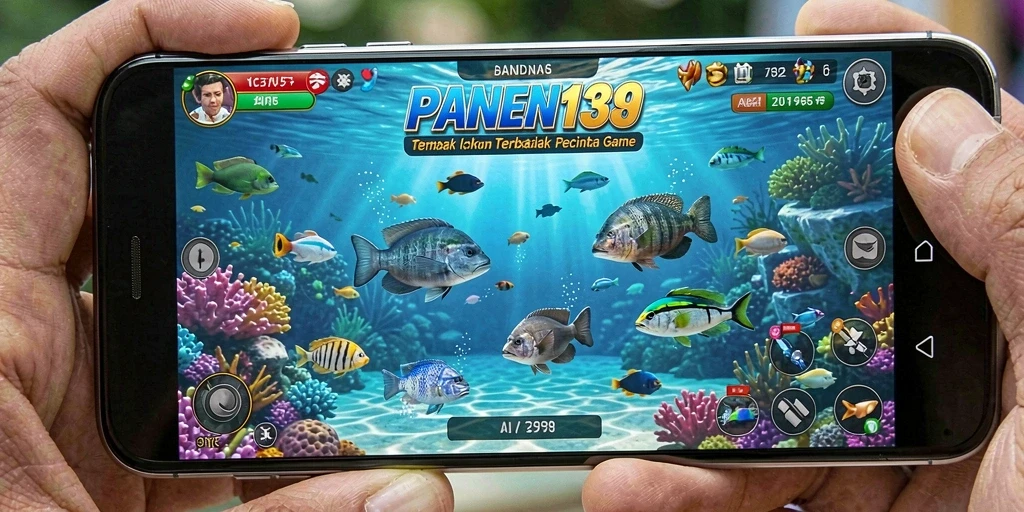 Tampilan gameplay seru dari PANEN138 saat menembak ikan besar.