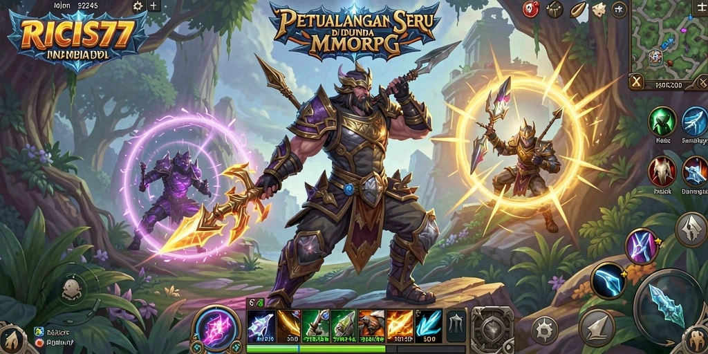 Tampilan gameplay <strong>RICIS77</strong> yang seru di dunia MMORPG.