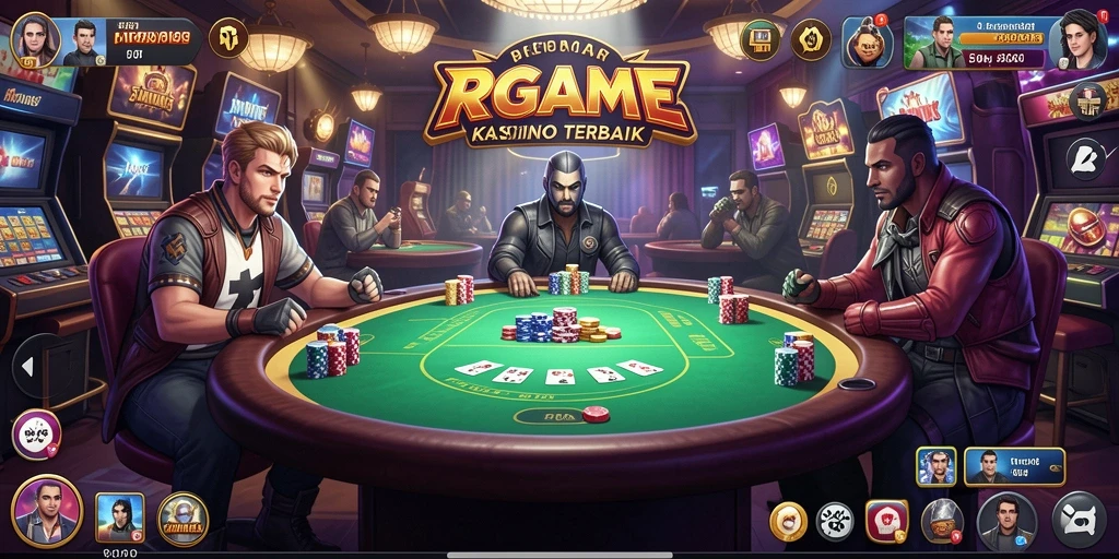 Tampilan menarik dari gameplay Kasino RPGAME yang mendebarkan.