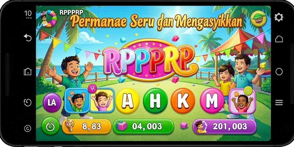 Tampilan utama RPRPRP dengan gameplay Bingo yang menarik.
