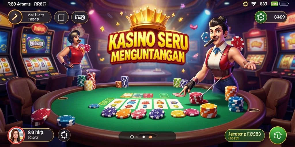 Screenshot permainan RR89 menunjukkan pengalaman Kasino yang mengasyikkan dan interaktif.