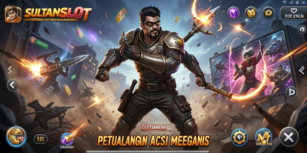 Tampilan gameplay SULTANSLOT yang intens dan penuh aksi.