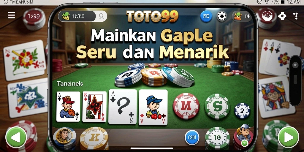 Screenshot gameplay TOTO99 menampilkan keseruan bermain Gaple.