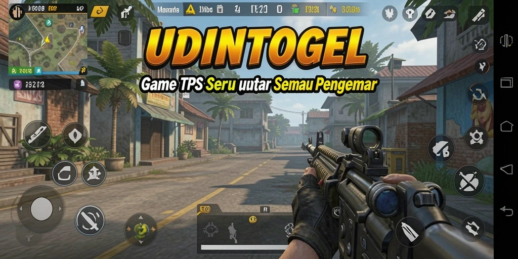Tampilan gameplay UDINTOGEL yang menarik dan seru.