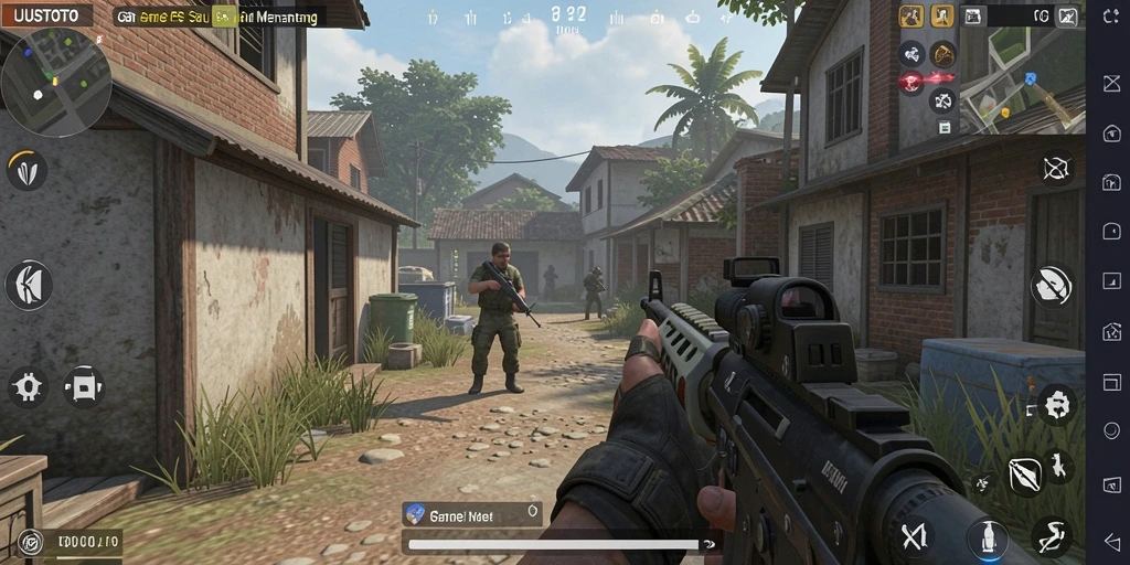 Tampilan gameplay UUSTOTO yang menegangkan dan seru.