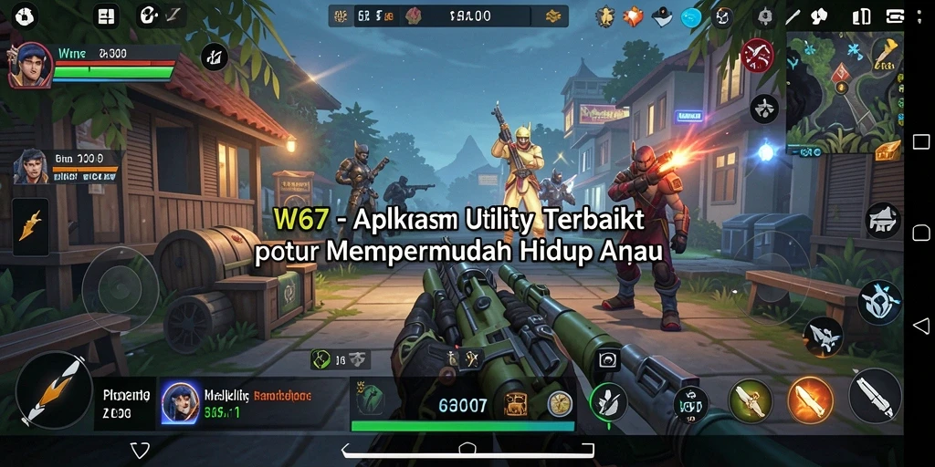 Tampilan utama aplikasi W67 untuk manajemen tugas dan pengingat.