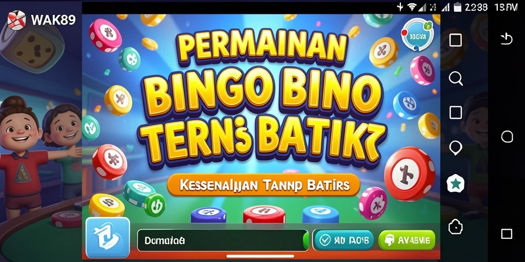 Gameplay seru Bingo dengan desain menarik.