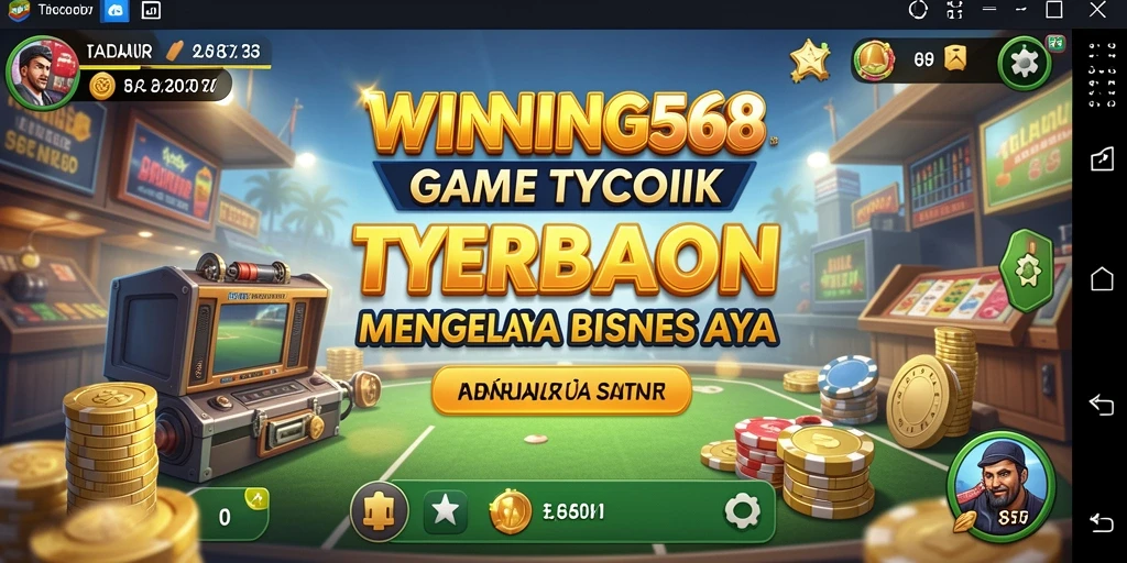 Tampilan gameplay <strong>WINNING568</strong> yang spektakuler dalam mengelola bisnis Tycoon.