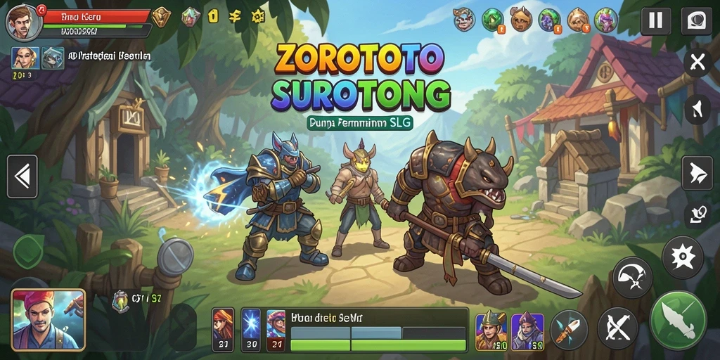 Tampilan gameplay seru ZOROTOTO dengan strategi mendalam.